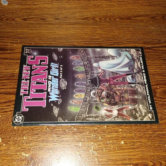 The New Teen Titans #52 (DC comics,1989) Who is Wonder Girl? (part 3 of 5) - Picture 3 of 3